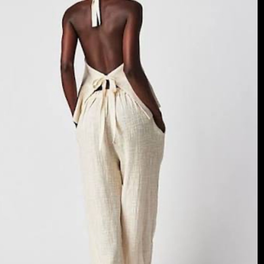 Free People Dusty Rose Sleeveless Jumpsuit - Picture 4 of 4